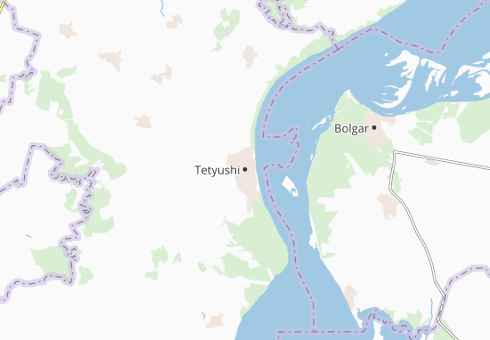 Karte Stadtplan Tetyushi