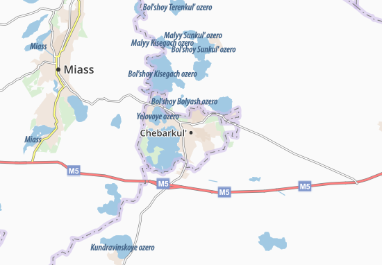 Chebarkul&#x27; Map