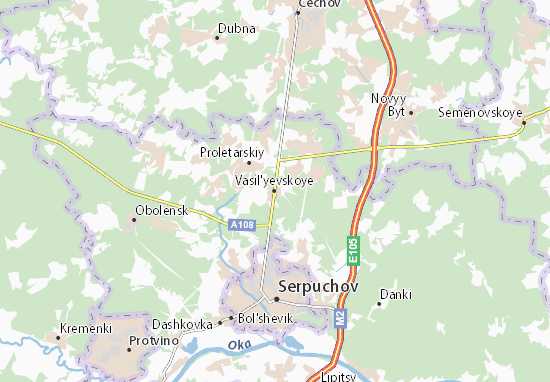 Karte Stadtplan Vasil&#x27;yevskoye
