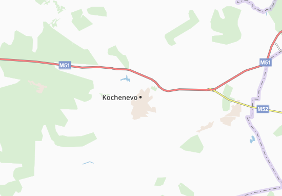 Mapa Kochenevo
