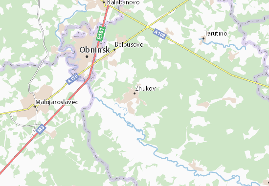Karte Stadtplan Zhukov