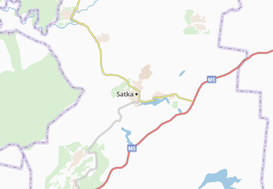 Karte Stadtplan Satka