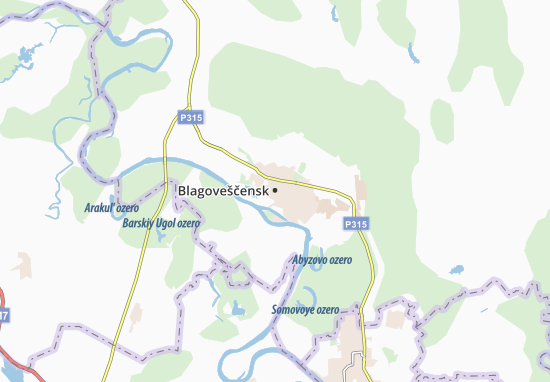 Blagoveščensk Map