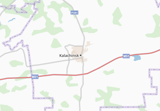 Kaart Plattegrond Kalachinsk