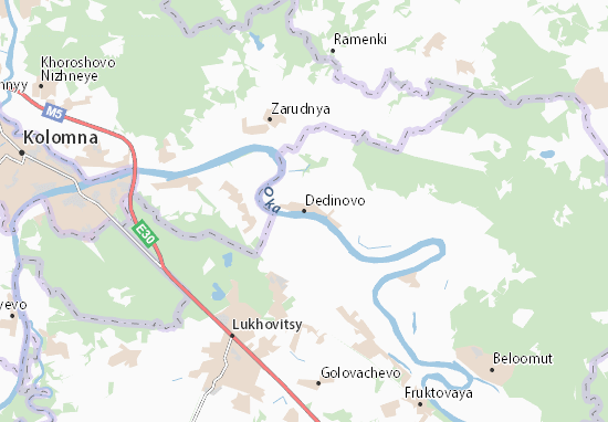 Kaart Plattegrond Dedinovo