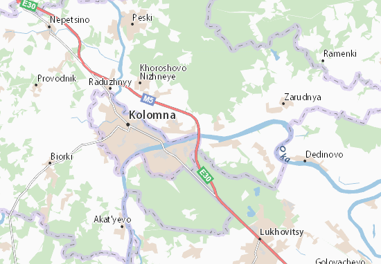 Kaart Plattegrond Pestrikovo