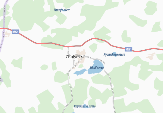 Karte Stadtplan Chulym