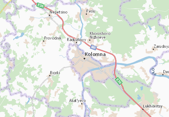 Karte Stadtplan Kolomna