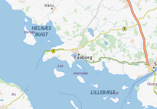 Mapa Faaborg