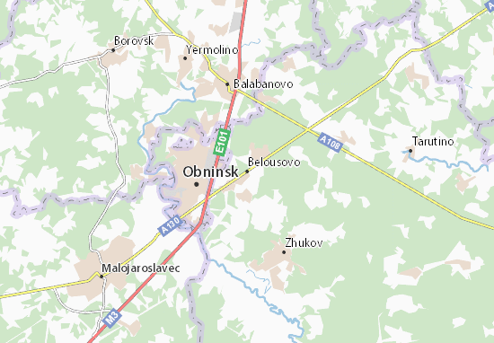 Kaart Plattegrond Belousovo