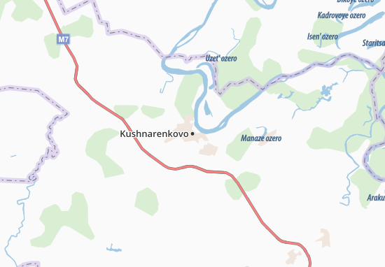 Kaart Plattegrond Kushnarenkovo