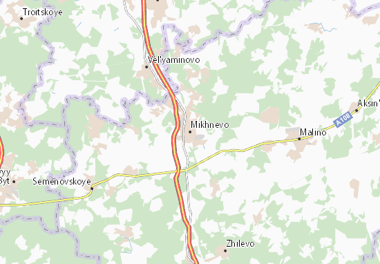 Karte Stadtplan Mikhnevo
