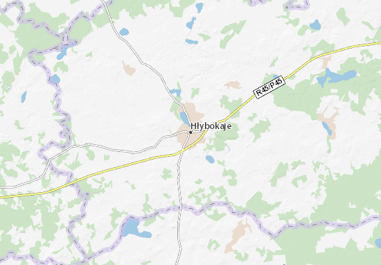 Karte Stadtplan Hłybokaje