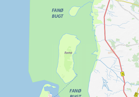 Karte Stadtplan Rømø