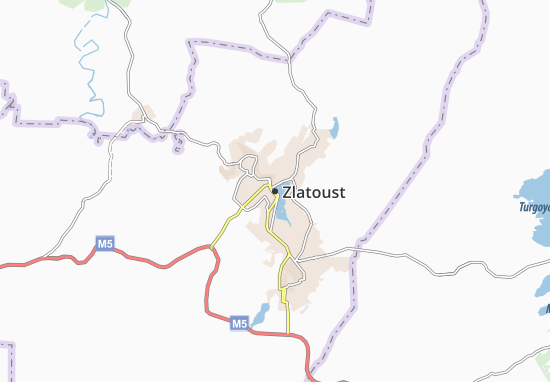 Karte Stadtplan Zlatoust