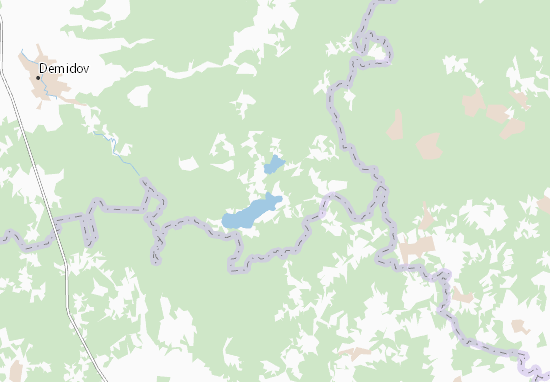 Karte Stadtplan Tsentral&#x27;naya Usad&#x27;ba