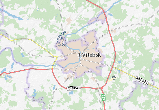 Karte Stadtplan Vitebsk