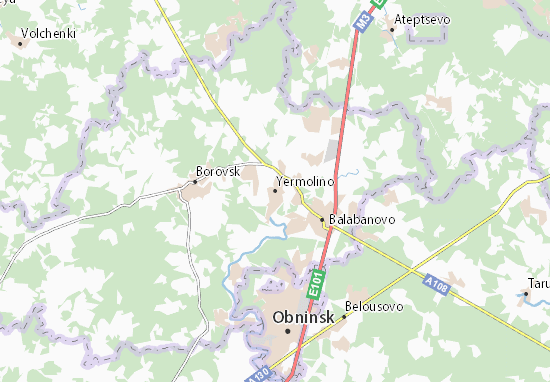 Kaart Plattegrond Yermolino
