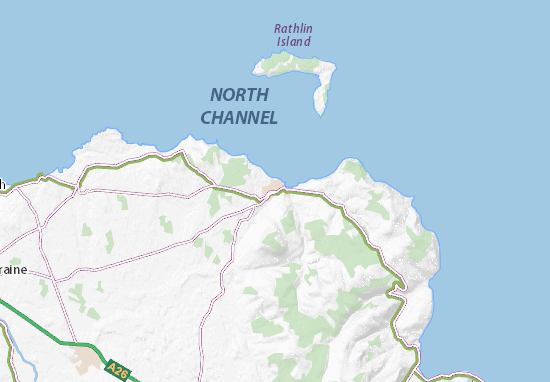 Mapa Ballycastle