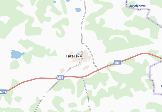 Karte Stadtplan Tatarsk