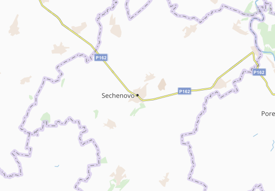 Kaart Plattegrond Sechenovo