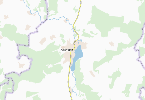 Karte Stadtplan Zainsk