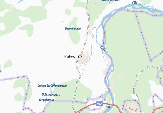 Mapa Kolyvan&#x27;