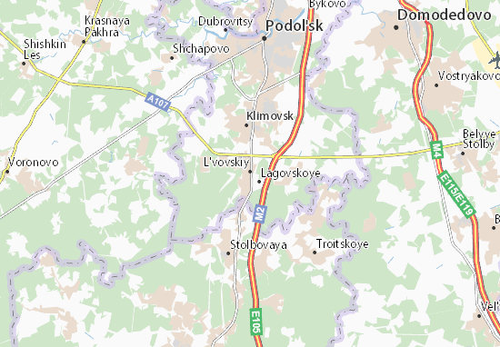Karte Stadtplan L&#x27;vovskiy