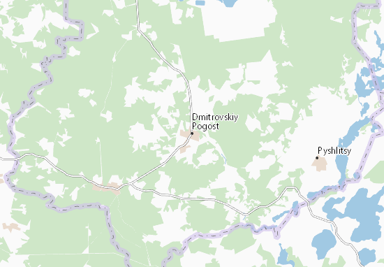 Mapa Dmitrovskiy Pogost