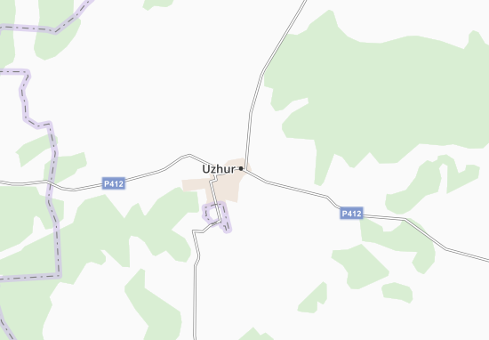 Uzhur Map