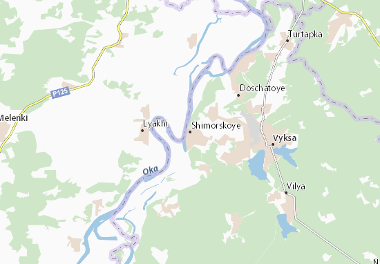 Kaart Plattegrond Shimorskoye