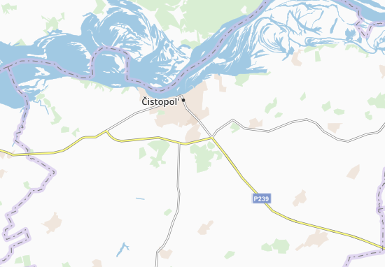 Karte Stadtplan Chistopol&#x27;skiye Vyselki