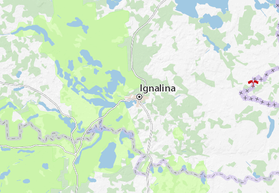 Karte Stadtplan Ignalina