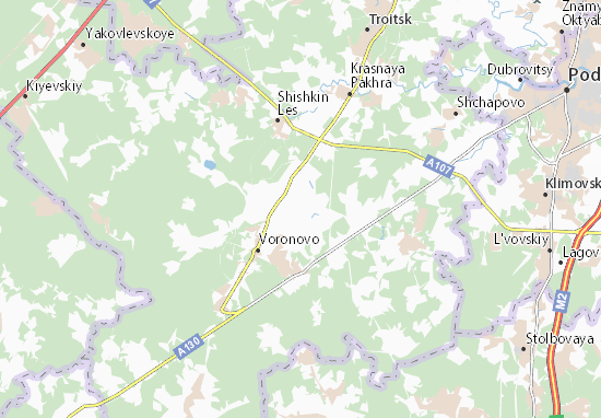 Kaart Plattegrond Baklanovo