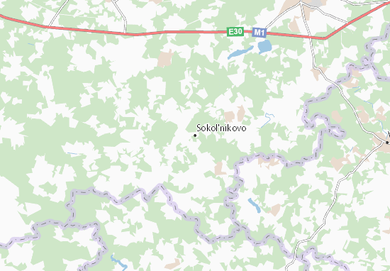 Mapa Sokol&#x27;nikovo