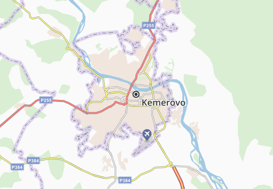 Kaart Plattegrond Kemerovo