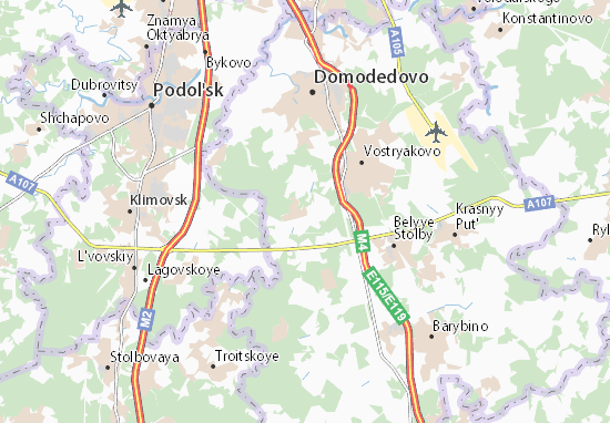 Karte Stadtplan Odintsovo