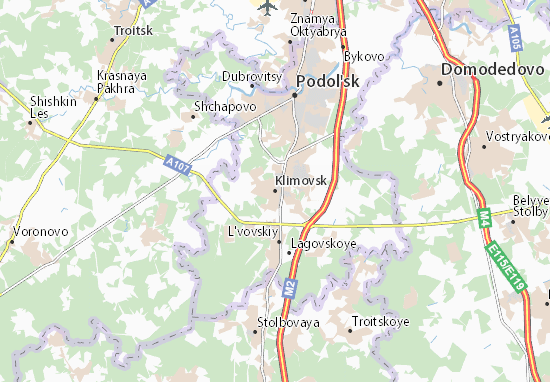 Kaart Plattegrond Klimovsk