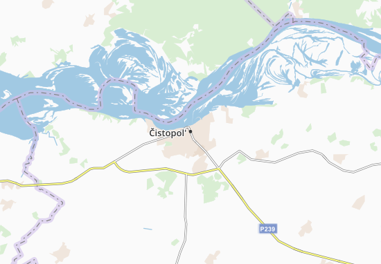 Mapa Čistopol&#x27;