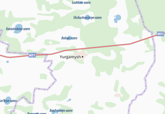Karte Stadtplan Yurgamysh