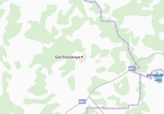 Kaart Plattegrond Gor&#x27;kovskoye