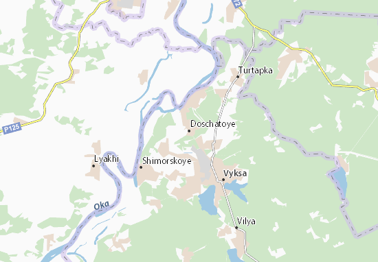 Karte Stadtplan Doschatoye