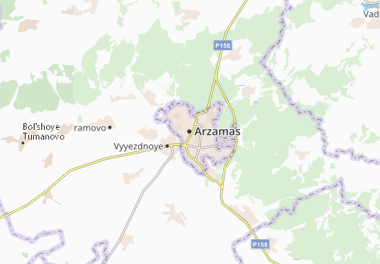 Karte Stadtplan Arzamas
