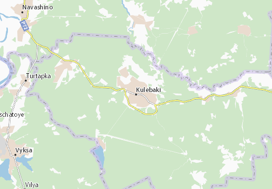 Kaart Plattegrond Kulebaki