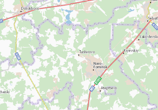Karte Stadtplan Tashirovo