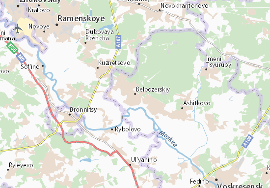 Kaart Plattegrond Beloozerskiy