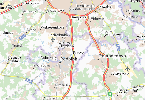 Karte Stadtplan Bykovo