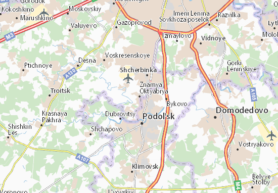 Karte Stadtplan Znamya Oktyabrya