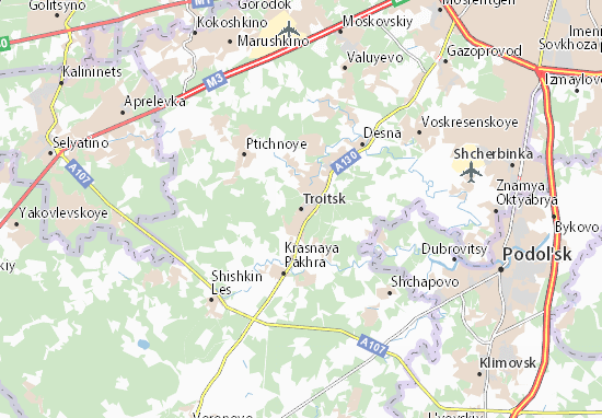 Kaart Plattegrond Troitsk