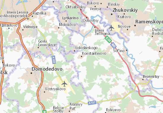 Karte Stadtplan Konstantinovo